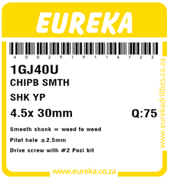 1GJ40 - Chipboard Screw -1GJ40_Label_T